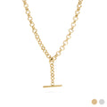 18K Gold PVD Stainless Steel Tbar Necklace