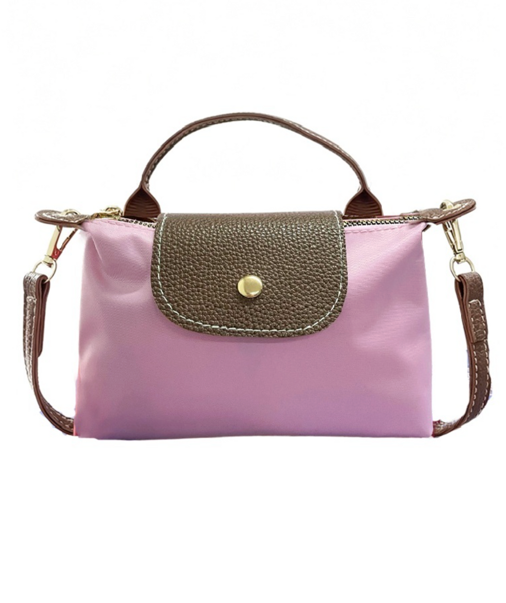 color block flap mini handbag