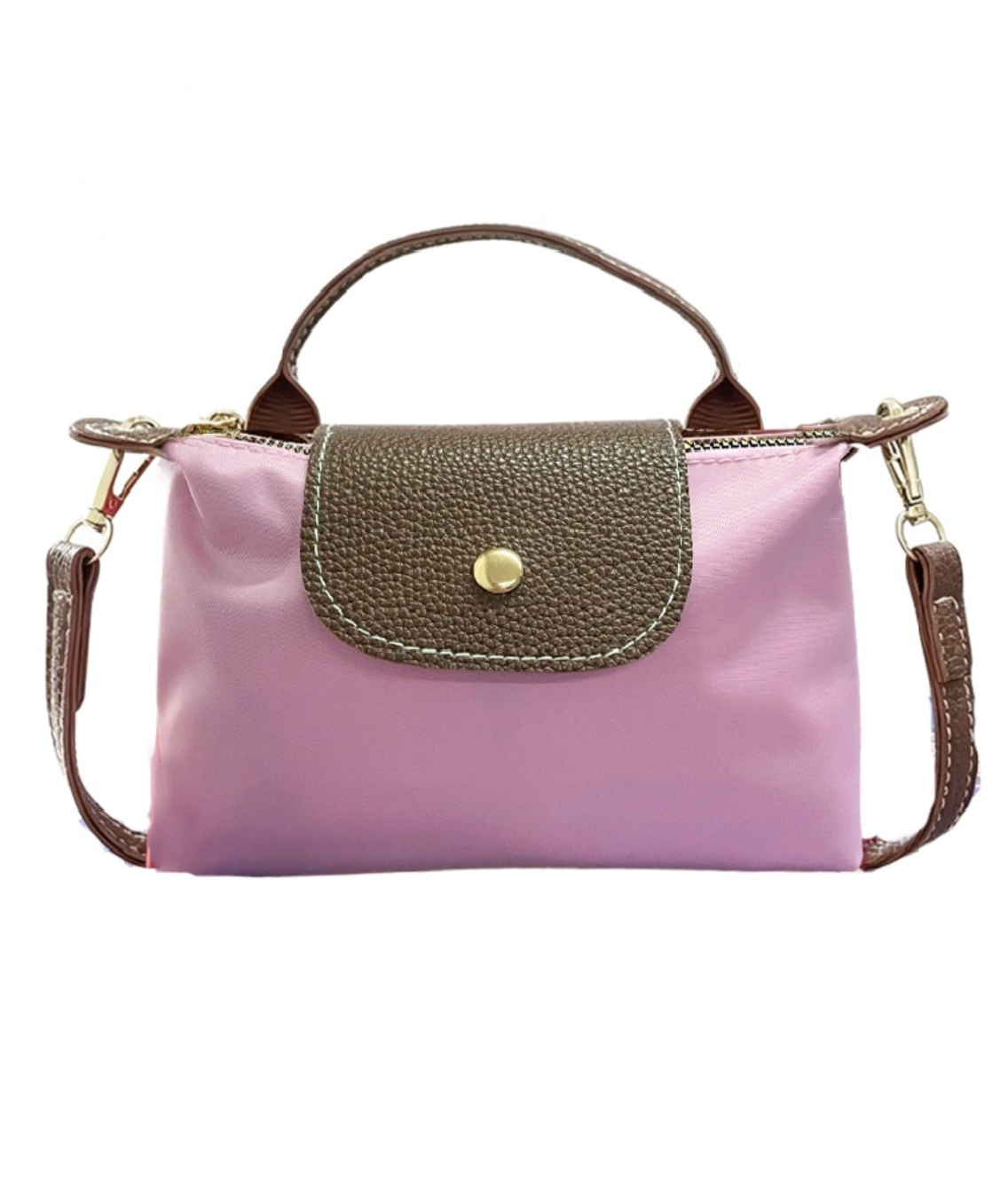 color block flap mini handbag