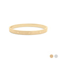 18K Gold PVD Stainless Steel Fluted Bangle Bracelet